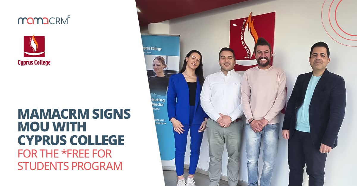 MamaCRM signs MOU with Cyprus College to Empower the Next Generation of Social Media Marketers